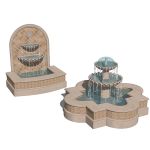 Spanish style fountains in 2 configurations. For w...