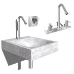 Boffi XL washbasin. Second configuration includes ...