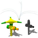 Two garden sprinkler set. The Water drops are incl...
