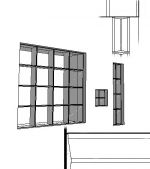 Glass Block Window with standard sizes. Plan and S...
