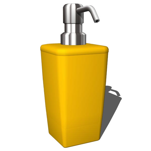 Bathroom yellow set which includes soap dispenser,.... 
