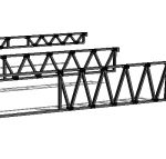 Wood and steel trusses. Good for open truss aplica...