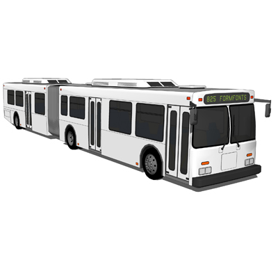 New Flyer Articulated Transit Bus. 