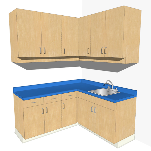 Generic cabinetry and counters. Can be used as hos.... 