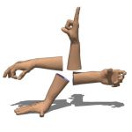 High resolution hands in various poses for foregro...