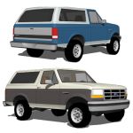 The Ford Bronco was a SUV produced from 1966 throu...