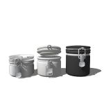 3-Piece kitchen canister set. 3 different small si...