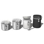 4-Piece kitchen canister set. 4 different medium t...