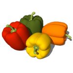 Bell peppers to add a color splash to your kitchen...