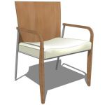 Steelcase Mingle Chair. Shown in medium oak with n...