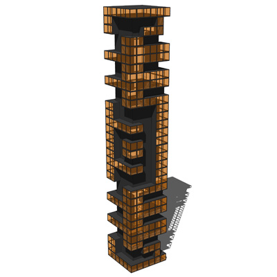 A set of 4 modern high rise buildings, designed to.... 