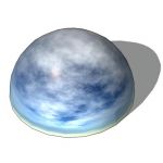 Skydome 5000ft radius. Image is of an overcast sky...
