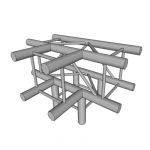 Aluminium quadrilateral ladder truss angular joint...