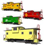 A caboose (US railway terminology) or brake van or...