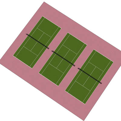 3 Battery tennis courts with Minimum, Recommended .... 