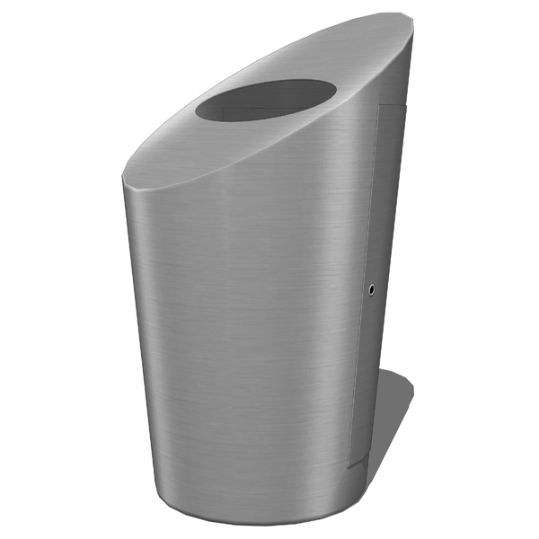 Stainless steel trash receptacles by CIS Street Fu.... 