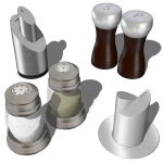 4 different Salt and Pepper shakers.