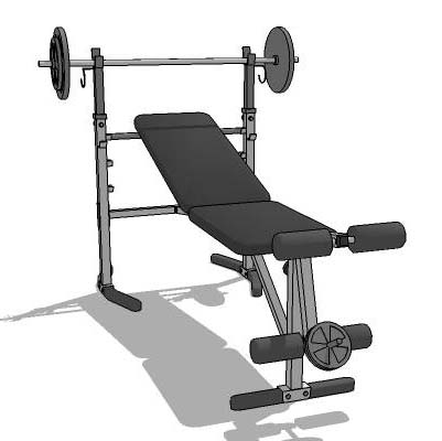 Adjustable weight bench. 