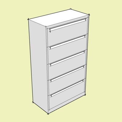 Lateral File Cabinet 5 Drawer 36w X 18d X 63h. Lo .... 