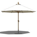 Large standard cafe/patio umbrella with base.