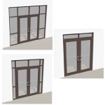 Bronze storefront entry with two 3-0 x 7-0 doors. ...