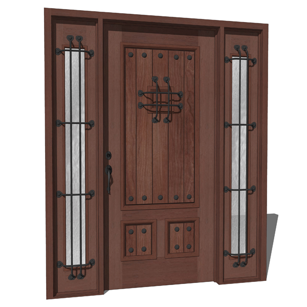 Masonite´s Cavalier distressed mahogany door.... 
