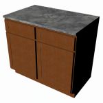 Kraft Maid 39" base cabinet with marble count...