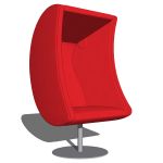 Eurobib´s Luna chair with speakers. Designed...