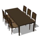 Table with 6 chairs