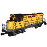 This is a Union Pacific Deisel Engine created with...