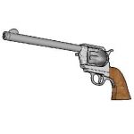 Model of a Colt 45 Peacemaker. created with sketch...