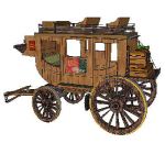 An Old Wells Fargo Stagecoach, created with sketch...