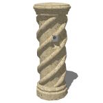 Model based on the Spiral Lighted Bollard by Stone...