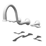 Finial Traditional wall-mount lavatory faucet by K...