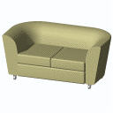 Archicad 11 Object Library, Design Sofa 07