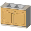Archicad 11 Object Library, Kitchen cabinets, base.... 