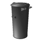Archicad 11 Object Library part, Trash can 1. 