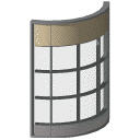 Archicad Library 11 object parts, Doors, Curtain W...