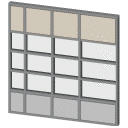 Archicad Library 11 object parts, Doors, Curatin W...