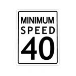 US Minimum Speed 40; code R2-4