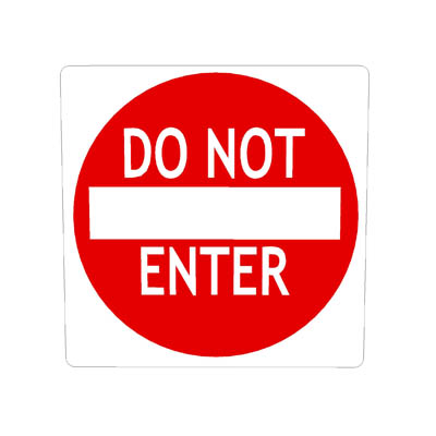 US Do Not Enter; code R5-1. 