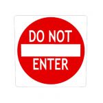 US Do Not Enter; code R5-1