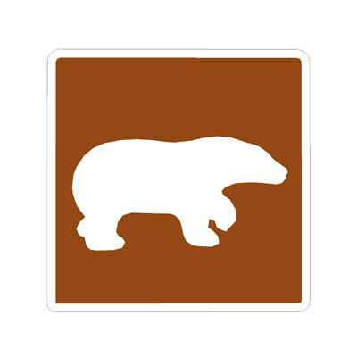 Brown series Recreational and Cultural sign: Bear .... 