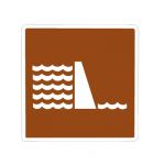 Brown series Recreational and Cultural sign: Dam -...