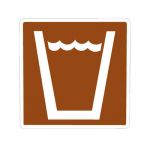 Brown series Recreational and Cultural sign: Drink...