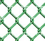 Plastic coated chain link fencing. Transparent png