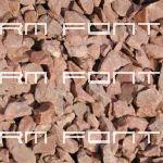 Red crushed stone
