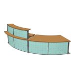 View Larger Image of Xeno Curved Glass Reception Desks