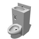 View Larger Image of Penal-Ware 1420FA Lav-Toilet Comby
