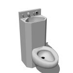 View Larger Image of Penal-Ware 1415 Lav-Toilet Comby